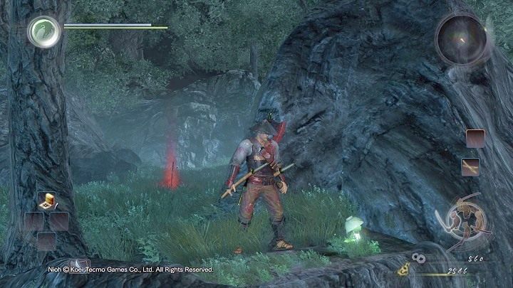 Warto ich pokonać, gdyż na tej samej półce skalnej na której z nimi walczysz znajdziesz duszka Kodamy - NiOh: Wyspa Demonów cz.1 (Isle of Demons) - solucja, opis przejścia - NiOh - poradnik do gry