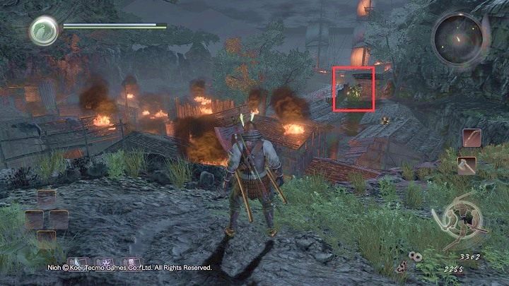 Po zakończonej walce przeszukaj ciała, które znajdziesz w obszarze w którym stał diabeł - NiOh: Wyspa Demonów cz.1 (Isle of Demons) - solucja, opis przejścia - NiOh - poradnik do gry