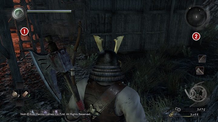 Gdy ci się to uda idź tylną ścieżką aż zobaczysz powyższy widok - NiOh: Wyspa Demonów cz.2 (Isle of Demons) - solucja, opis przejścia - NiOh - poradnik do gry