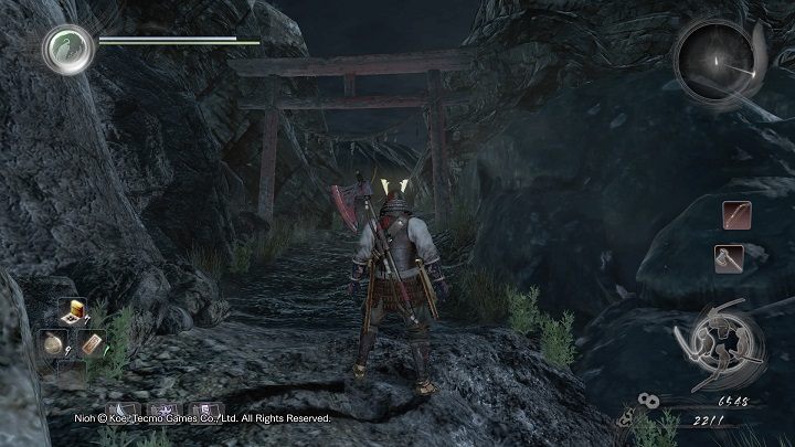 Przejdź pod widoczną na obrazku bramą - NiOh: Wyspa Demonów cz.2 (Isle of Demons) - solucja, opis przejścia - NiOh - poradnik do gry