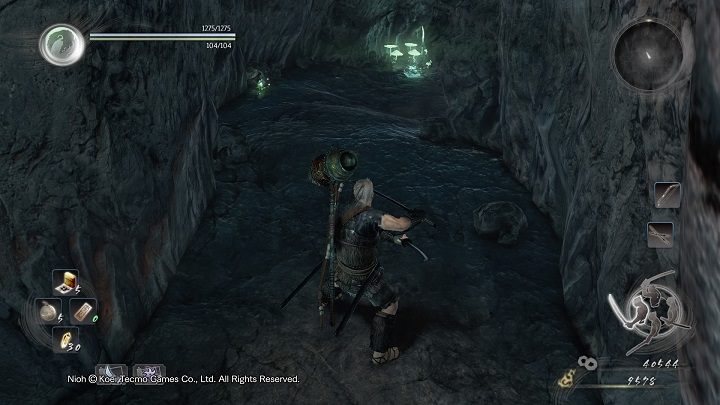 Kontynuując zadanie poruszaj się w dół zejściem, przy którym był diabeł - NiOh: Głęboko w ciemności (Deep in the Shadows) - solucja, opis przejścia - NiOh - poradnik do gry