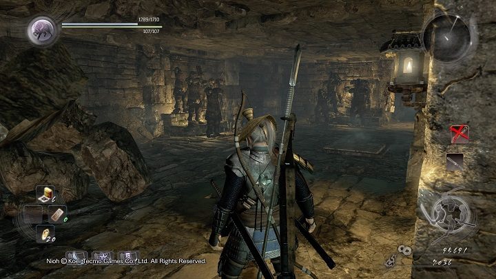 Obie drogi prowadzą do sali widocznej na obrazku - NiOh: Uśpiony kamień dusz (The Spirit Stone Slumbers) - solucja, opis przejścia - NiOh - poradnik do gry