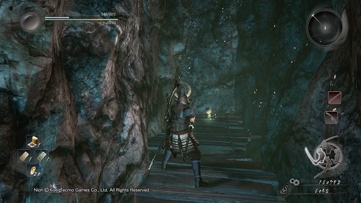 Po wejściu na górę kieruj się w prawo - NiOh: Upiory srebrnej kopalni (The Silver Mine Writhes) - solucja - NiOh - poradnik do gry