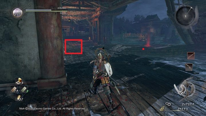 Ostatecznie znajdziesz się w miejscu widocznym na powyższym obrazku - NiOh: Ocean znów ryczy (The Ocean Roars Again) - solucja, opis przejścia - NiOh - poradnik do gry