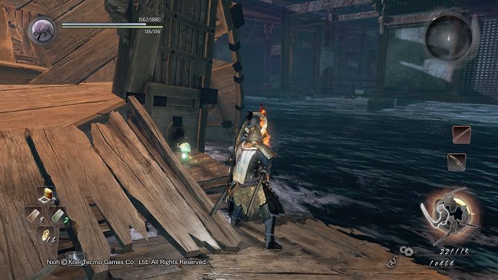 Tym samym dostałeś się na niedostępny zwyczajną ścieżką teren - NiOh: Ocean znów ryczy (The Ocean Roars Again) - solucja, opis przejścia - NiOh - poradnik do gry