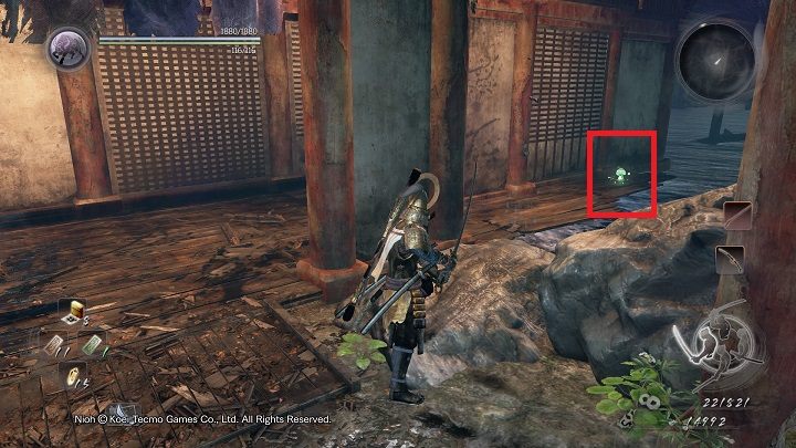 Bezpośrednio w jego obszarze jest też ostatni Kodama w lokacji - NiOh: Ocean znów ryczy (The Ocean Roars Again) - solucja, opis przejścia - NiOh - poradnik do gry