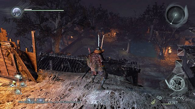 Zeskocz na dół, aby odblokować przejście - NiOh: Zamek Pajęcze Gniazdo - solucja, opis przejścia - NiOh - poradnik do gry