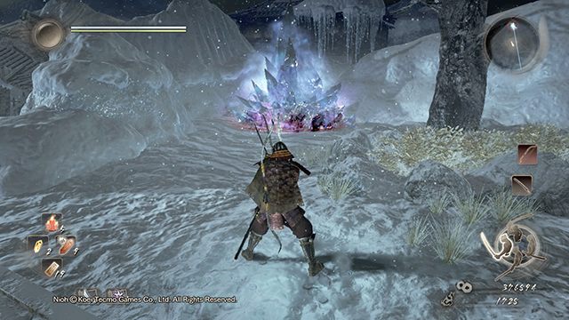 Aby usunąć kryształy musisz zniszczyć motyle - NiOh: Padający śnieg - solucja, opis przejścia - NiOh - poradnik do gry