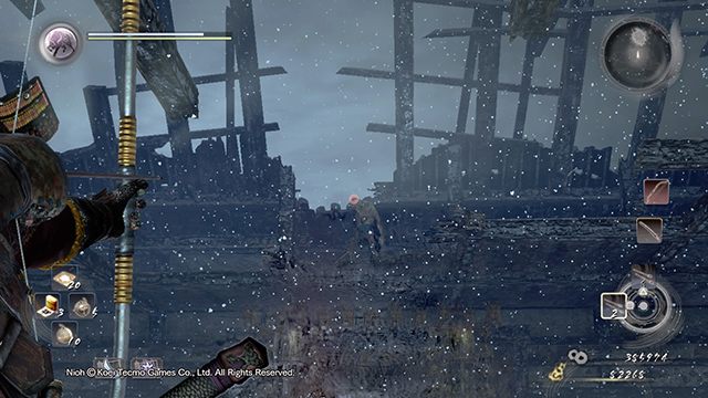 Zdejmij tubylca za pomocą broni dystansowej, aby nie przeszkadzał w walce - NiOh: Padający śnieg - solucja, opis przejścia - NiOh - poradnik do gry