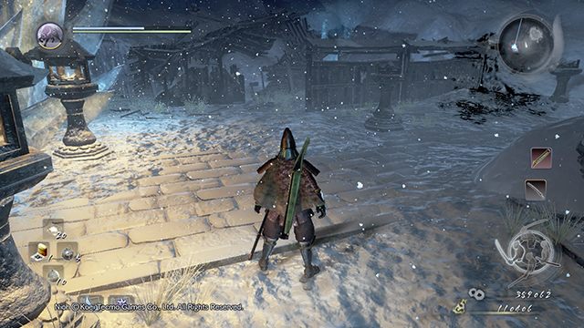 Pomiędzy zabudowaniami są motyle do zniszczenia - NiOh: Padający śnieg - solucja, opis przejścia - NiOh - poradnik do gry