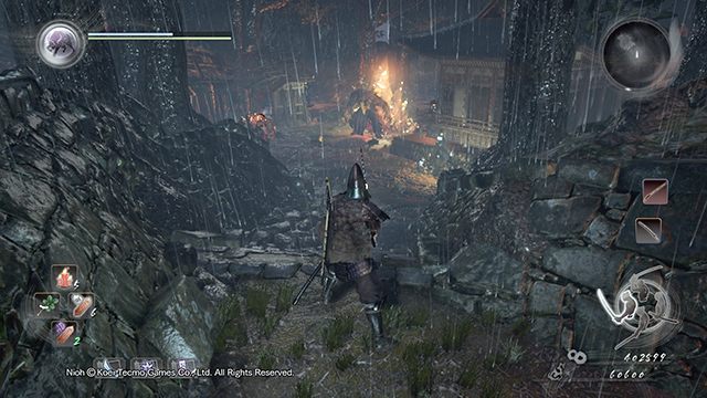 Omiń kryształ i wrogów idąc w prawo - NiOh: Demon z góry Hiei - solucja, opis przejścia - NiOh - poradnik do gry