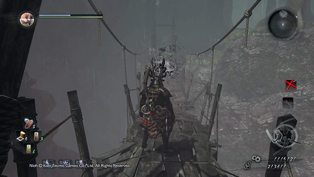 Przejście przez most blokuje kruk - NiOh: Splugawiona święta góra - solucja, opis przejścia - NiOh - poradnik do gry