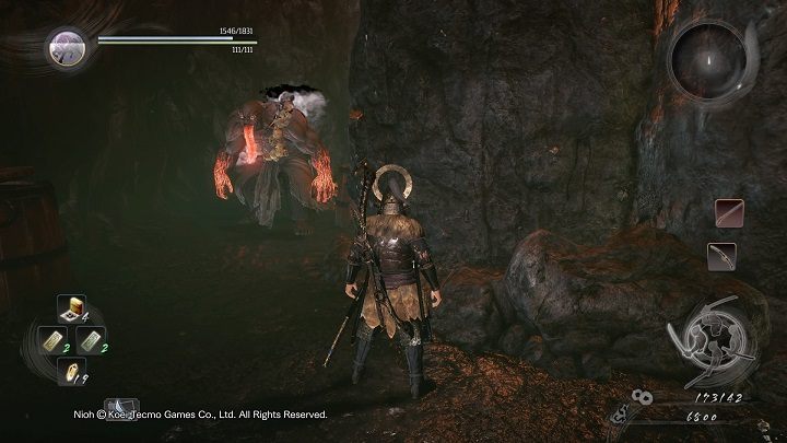 We wspomnianym miejscu znajdziesz jednego z przeciwników, których nie miałeś okazji wcześniej spotkać - NiOh: Magatama ognia (The Magatama of Fire) - solucja, opis przejścia - NiOh - poradnik do gry