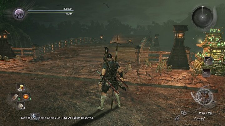 Musisz zwrócić szczególną uwagę na dziury w moście, które błyskawicznie mogą zakończyć potyczkę - NiOh: Kościany Most (The Bridge of Bone) - solucja, opis przejścia - NiOh - poradnik do gry