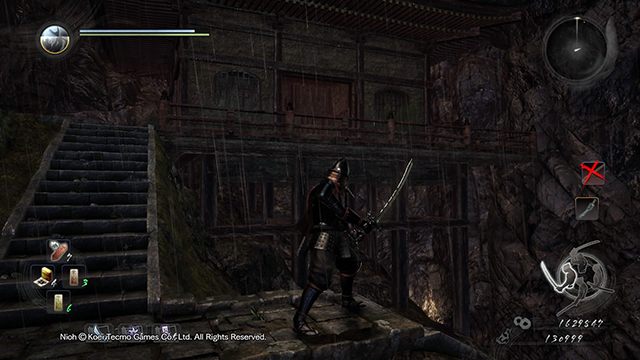 Za budynkiem jest tunel, na końcu którego czeka finałowa walka - NiOh: Góra wyrzutów sumienia - solucja, opis przejścia - NiOh - poradnik do gry