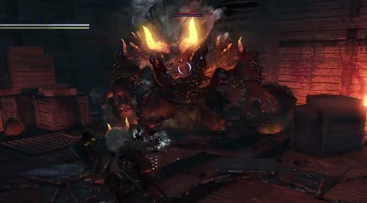 Walka odbywa się pod pokładem statku towarowego. - NiOh: Onryoki - jak pokonać bossa? - NiOh - poradnik do gry