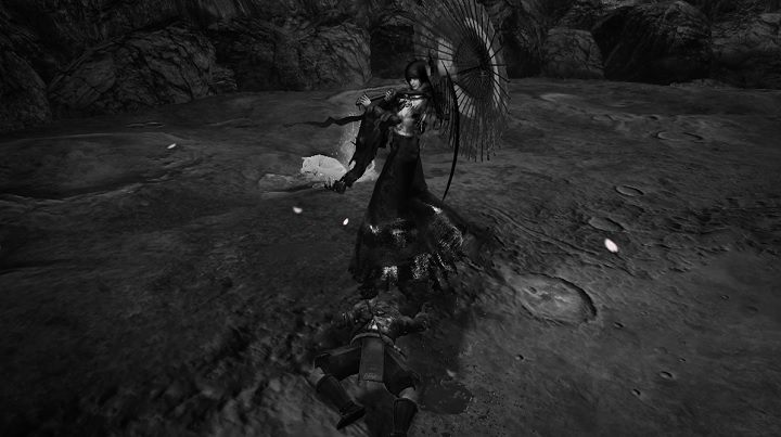 Walka odbywa się w wielkim skalnym wyżłobieniu. - NiOh: Hino-enma - jak pokonać bossa? - NiOh - poradnik do gry