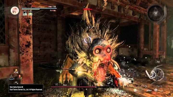 Walka odbywa się na zamkniętym dziedzińcu jednego z pałaców. - NiOh: Nue - jak pokonać bossa? - NiOh - poradnik do gry