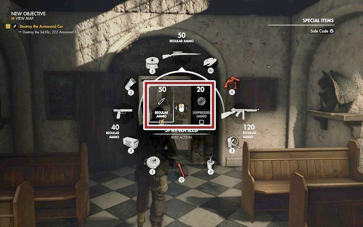 W niektórych broniach masz możliwość zmiany amunicji na tłumiącą, która działa tak samo jak broń z tłumikiem - Tłumiki i amunicja wyciszona w Sniper Elite 4 - Sniper Elite 4 - poradnik do gry