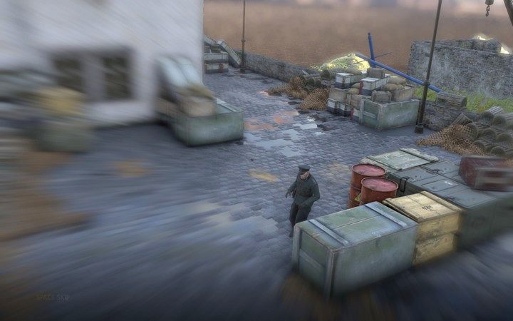 Przeciwnik, którego ciało znajdzie się za przeszkodą w chwili śmierci pozwoli uzyskać kilka sekund na wycofanie nim zostanie odnalezione - Zabójstwo oficerów w San Celini | Sniper Elite 4 - Sniper Elite 4 - poradnik do gry