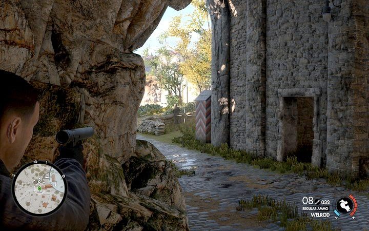 Wyeliminuj dwa cele przed wejściem do jaskini od strony północnej - Oczyść punkt kontrolny w San Celini | Sniper Elite 4 - Sniper Elite 4 - poradnik do gry