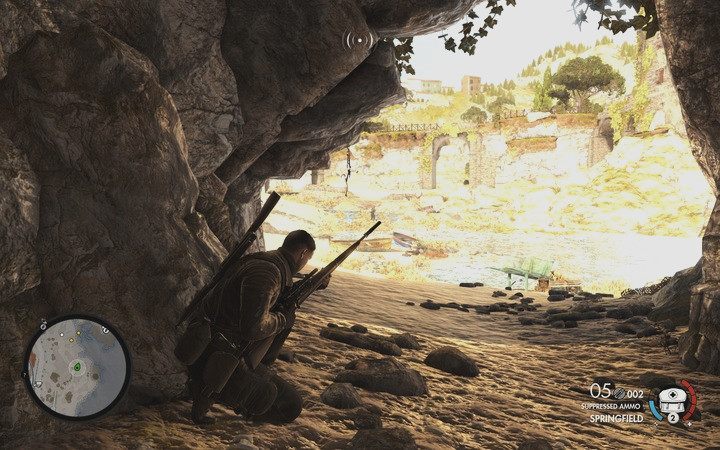 Ale, by otrzymać wynagrodzenie za zadanie musisz jeszcze zdobyć raport, a więc dostać się do ciała (M2,1) - Zdobądź raport snajpera we Wsi Bitanti | Sniper Elite 4 - Sniper Elite 4 - poradnik do gry