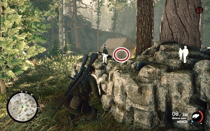 Odwróć uwagę stróżujących wysadzając łatwopalne elementy lub pozbądź się ich - Wysadź magazyn w lokacji Wiadukt Regilino | Sniper Elite 4 - Sniper Elite 4 - poradnik do gry