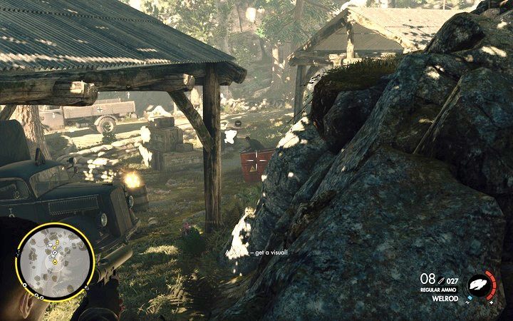 Wyeliminuj wszystkich strażników oraz pojazdy - Wysadź magazyn w lokacji Wiadukt Regilino | Sniper Elite 4 - Sniper Elite 4 - poradnik do gry