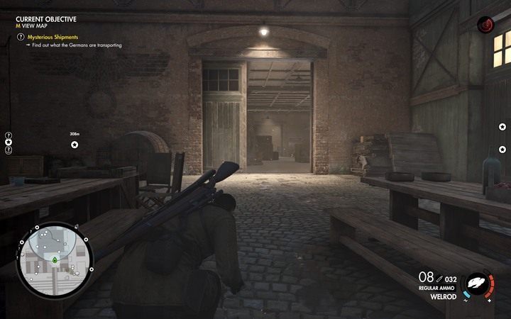 Droga do składu broni wiedzie przez większy magazyn - Dostań się do składu broni w lokacji Stocznia Lorino | Sniper Elite 4 - Sniper Elite 4 - poradnik do gry