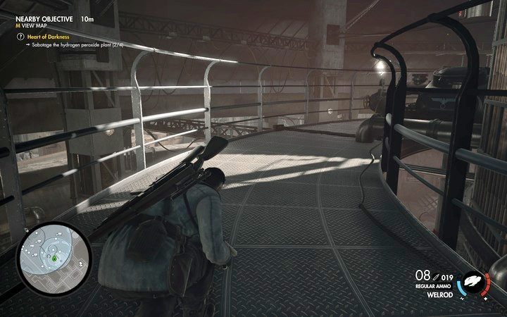 Zawór na piętrze do największego zbiornika - III i IV zbiornik w lokacji Allagryjska Forteca | Sniper Elite 4 - Sniper Elite 4 - poradnik do gry