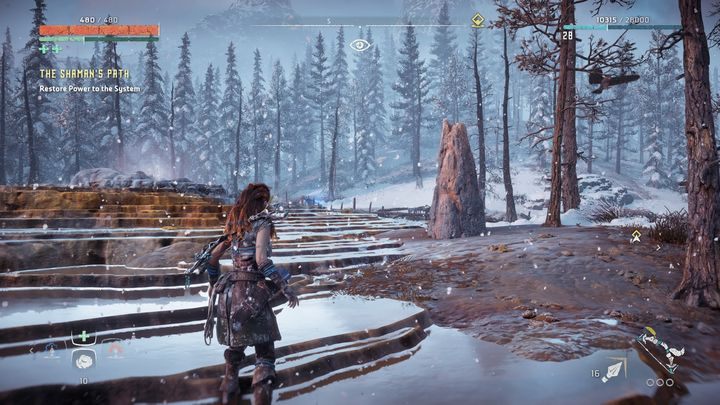 Przy obozie bandytów znajdują się gorące źródła - Pigmenty | Sekrety i znajdźki w Horizon Zero Dawn: The Frozen Wilds - Horizon Zero Dawn - poradnik, solucja