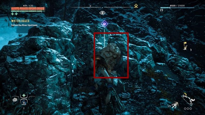 Na wschodniej części mapy znajdziesz zamarznięte jezioro, na którym znajduje się mała osada rybacka - Pigmenty | Sekrety i znajdźki w Horizon Zero Dawn: The Frozen Wilds - Horizon Zero Dawn - poradnik, solucja