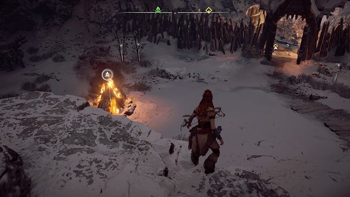 Zadanie rozpoczynasz w punkcie widocznym na obrazku - Horizon Zero Dawn: Na czubku włóczni (The Point of the Spear) solucja - Horizon Zero Dawn - poradnik, solucja