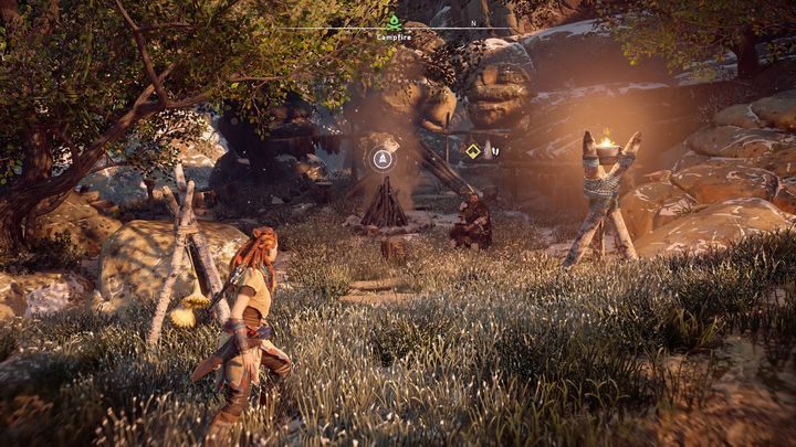 Jeśli udało ci się zrealizować oba cele zadania, to czas dołączyć do Rosta - Horizon Zero Dawn: Na czubku włóczni (The Point of the Spear) solucja - Horizon Zero Dawn - poradnik, solucja