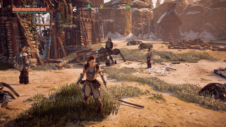 Największym zagrożeniem podczas starcia będzie Skaziciel - Horizon Zero Dawn: Łono góry (The Womb of the Mountain) solucja - Horizon Zero Dawn - poradnik, solucja