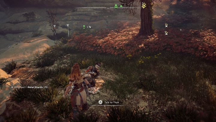 Misja pojawi się w dzienniku zaraz po naszej rozmowie z Thokiem - Horizon Zero Dawn: W ślady swojej matki (In Her Mothers Footsteps) | Solucja - Horizon Zero Dawn - poradnik, solucja