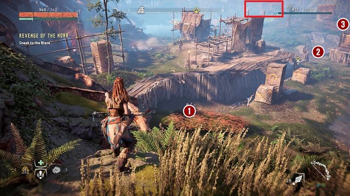 Do dotarciu do punktu kontrolnego okazuje się, że Aloy odkrywa słaby punkt całej struktury - Horizon Zero Dawn: Zemsta Nora (Revenge of the Nora) solucja - Horizon Zero Dawn - poradnik, solucja