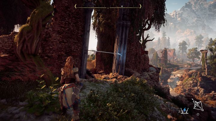 W tym przypadku przeciwników jest dwóch, ale zasady są identyczne jak w przypadku misji głównej w której mierzyłeś się z Piłozębem - Horizon Zero Dawn: Sanktuarium (Sanctuary) - zadanie | Korona matki, solucja - Horizon Zero Dawn - poradnik, solucja