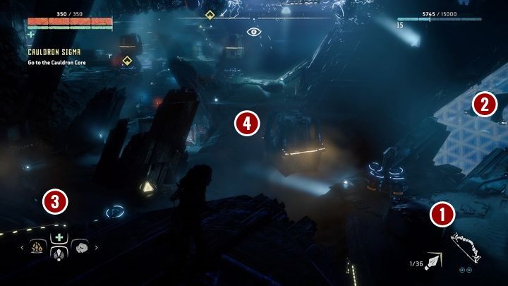 Najpierw przedostań się do obszaru z którego został zrobiony powyższy obrazek - Horizon Zero Dawn: Kocioł SIGMA (Cauldron SIGMA) | Korona matki - Horizon Zero Dawn - poradnik, solucja