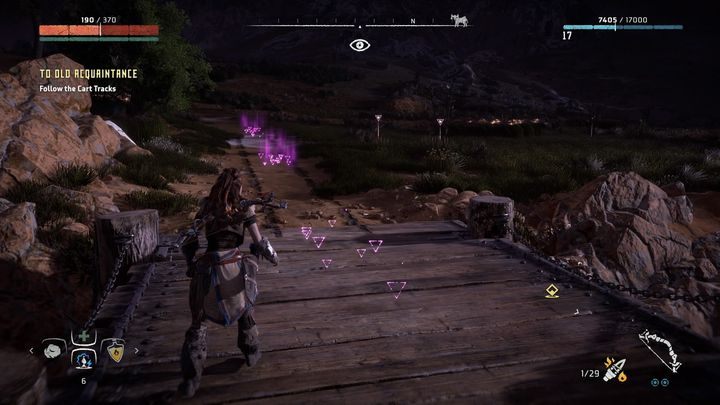 Na miejscu wskazanym znacznikiem nie znajdujesz nikogo - Horizon Zero Dawn: Za starą znajomość (To Old Acquaintance) | Solucja - Horizon Zero Dawn - poradnik, solucja