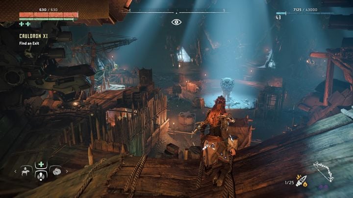 Musisz wytrzymać 2 minuty, po czym możesz bezpiecznie oddalić się od Rdzenia i udać się w poszukiwanie wyjścia - Horizon Zero Dawn: Kocioł KSI (Cauldron XI) - Horizon Zero Dawn - poradnik, solucja