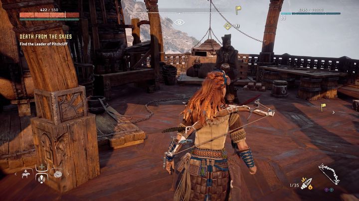 Wraz z zakończeniem starcia zadanie zostanie zaktualizowane - Horizon Zero Dawn: Śmierć z przestworzy (Death from the Skies) | Solucja - Horizon Zero Dawn - poradnik, solucja