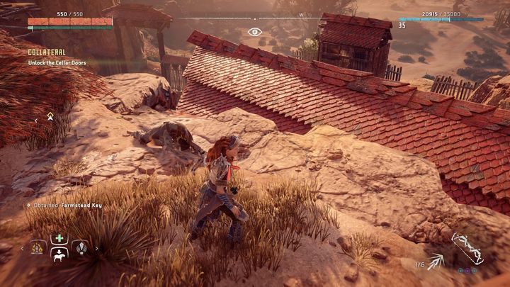 Po wszystkim dotrzyj do ciała jednego z kultystów (nie był to lider) i zabierz klucz do celi, który miał przy sobie - Horizon Zero Dawn: Szkody uboczne (Collateral) | Świat, solucja - Horizon Zero Dawn - poradnik, solucja