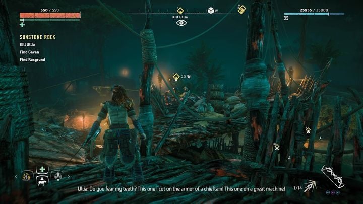 Gdy tylko się do niej zbliżysz od razu stanie się agresywna - Horizon Zero Dawn: Słoneczna Skała (Sunstone Rock) | Świat, solucja - Horizon Zero Dawn - poradnik, solucja