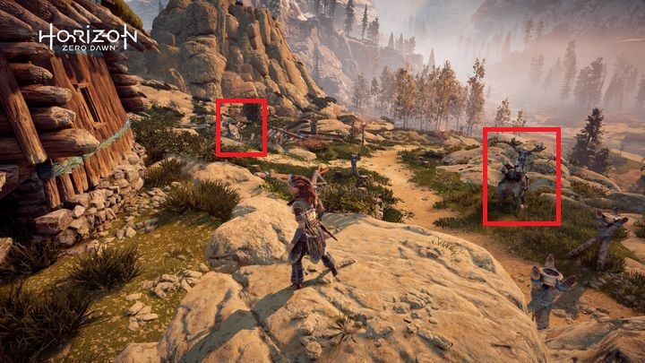 Oba manekiny znajdziesz w pobliżu ogniska - Horizon Zero Dawn: Manekiny Żuwaczy - gdzie znajdę? - Horizon Zero Dawn - poradnik, solucja