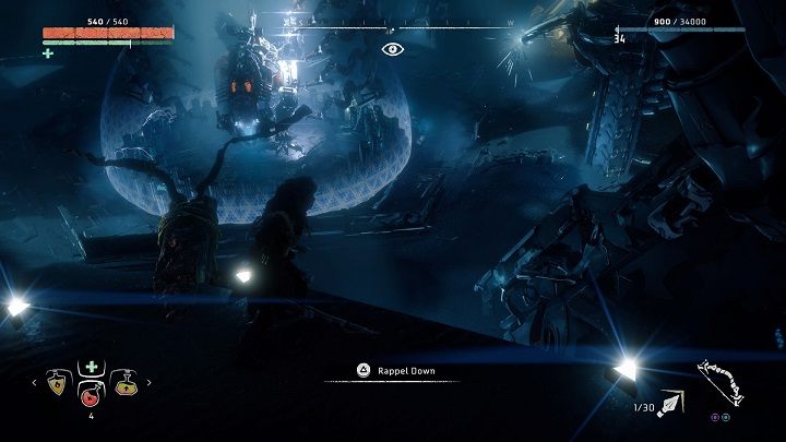 Zanim przystąpisz do walki z Gromoszczękiem pozbądź się dwóch Czujek, które pilnują pola siłowego - Horizon Zero Dawn: Kocioł ZETA (Cauldron ZETA) - Horizon Zero Dawn - poradnik, solucja