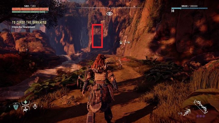 W pierwszej kolejności udaj się do miejsca, które wskazał Sylens - Horizon Zero Dawn: Na pohybel ciemności (To Curse the Darkness) solucja - Horizon Zero Dawn - poradnik, solucja