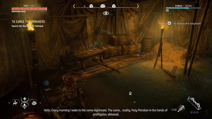 Przejdź przez most, wybij kultystów których tam zastaniesz - Horizon Zero Dawn: Na pohybel ciemności (To Curse the Darkness) solucja - Horizon Zero Dawn - poradnik, solucja