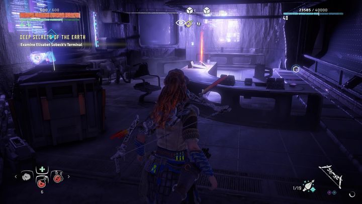 Tam za zaryglowanymi drzwiami czeka na ciebie biuro Sobeck - Horizon Zero Dawn: Sekrety głębin ziemi (Deep Secrets of Earth) solucja - Horizon Zero Dawn - poradnik, solucja
