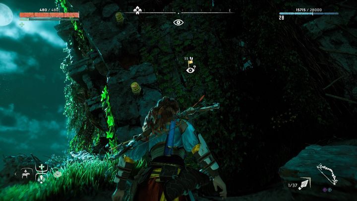 Wejście do ruin oznaczonych widokówką - Horizon Zero Dawn: Widokówki - lista, mapa | Kolekcje i znajdźki - Horizon Zero Dawn - poradnik, solucja